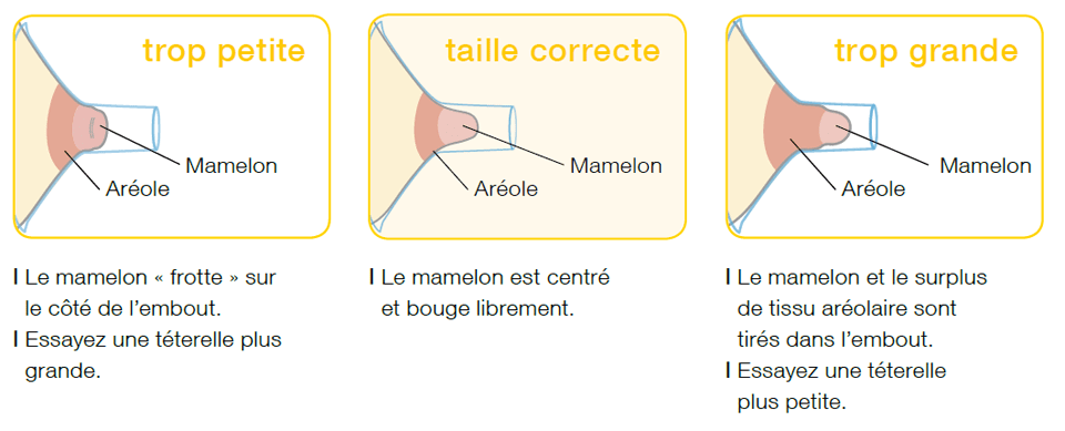 Choisir la Taille Idéale de Téterelle 3 Taille de téterelle